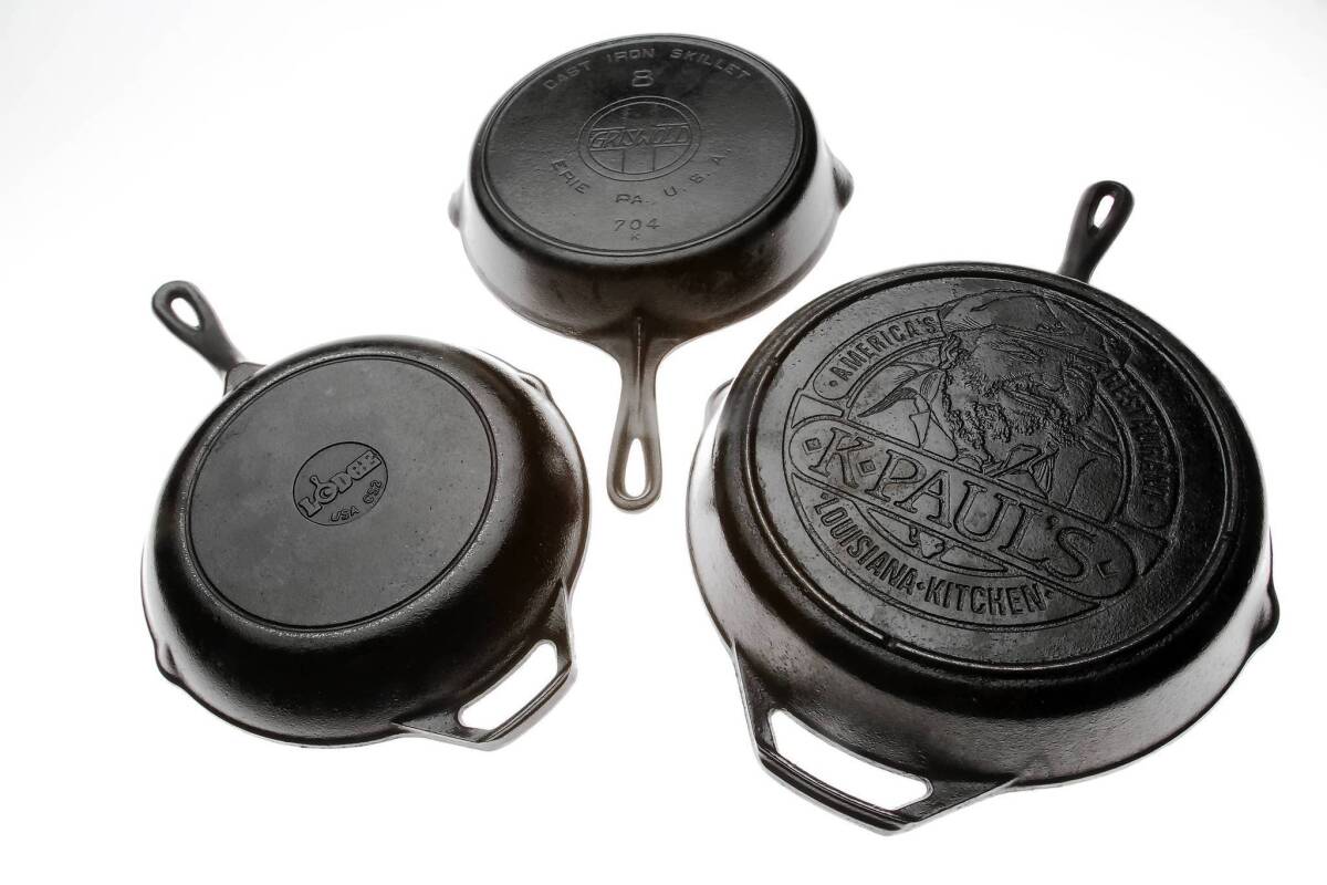 Cast-iron cookware is regaining popularity. There's a vigorous collectible market.