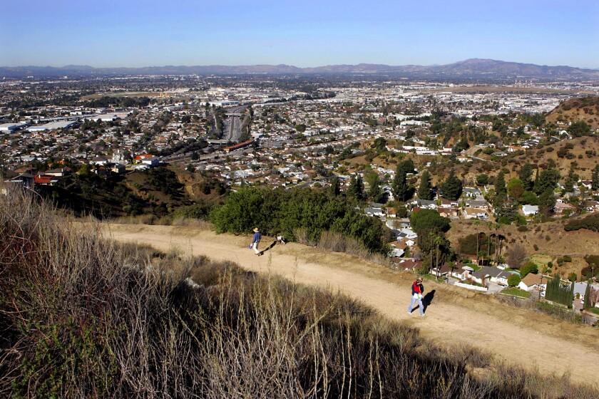The opening of an unprecedented expansion of the Valley's 4th largest park happened Saturday morning above the Sunland-Burbank hills. 80 acres where purchased and will help preserve open space at Verdugo Mountains Park. 50 hikes for the Hiking Issue 2021. Verdugo Traverse.