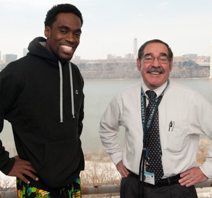 Do live kidney donors go on th face greater risk of kidney disease? A new study finds they do, but notes their risk remains very low. At left, NFL wide receiver Donald Jones, who received a kidney from his father, with his transplant surgeon, Dr. Gerald Appel, after surgery.