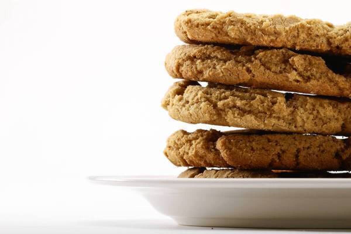 The brown butter cookies are crunchy on the outside and chewy on the inside.