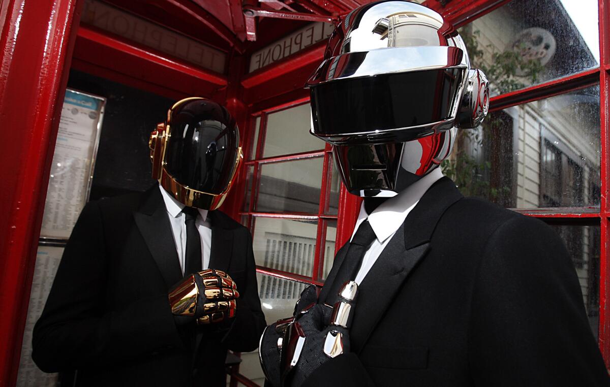 Daft Punk -- Guy-Manuel de Homem-Christo, left, and Thomas Bangalter -- has its fans all a-twitter.