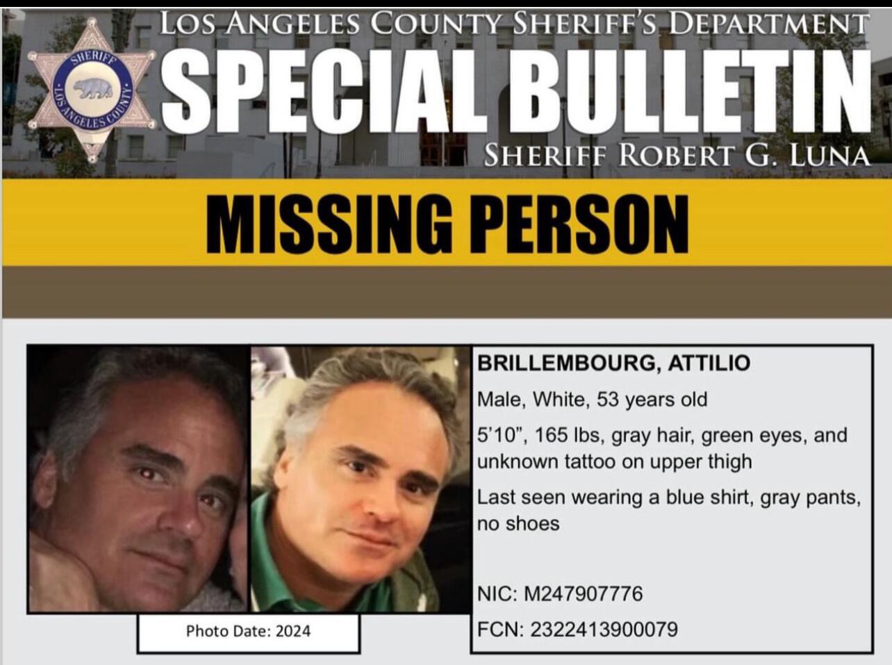 L.A. County Sheriff's Department asking for public's help in finding New York man missing in Malibu