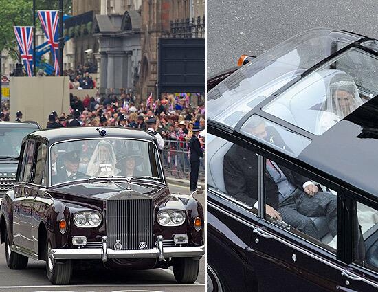 Prior to the wedding ceremony, Kate Middleton and her father, Michael, traveled to Westminster Abbey in a 1978 Rolls-Royce Phantom VI. The car, which belongs to the queen, was built to celebrate her 25th anniversary on the throne. It's powered by a 380 cubic-inch V-8 and is the same car in which Prince Charles and his wife, Camilla, were attacked in December 2010. Photo gallery: Prince William and Kate Middleton are married Full coverage: The royal wedding --David Undercoffler, Auto Critic