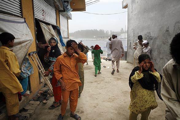 Sheik Yaseen displacement camp in Pakistan