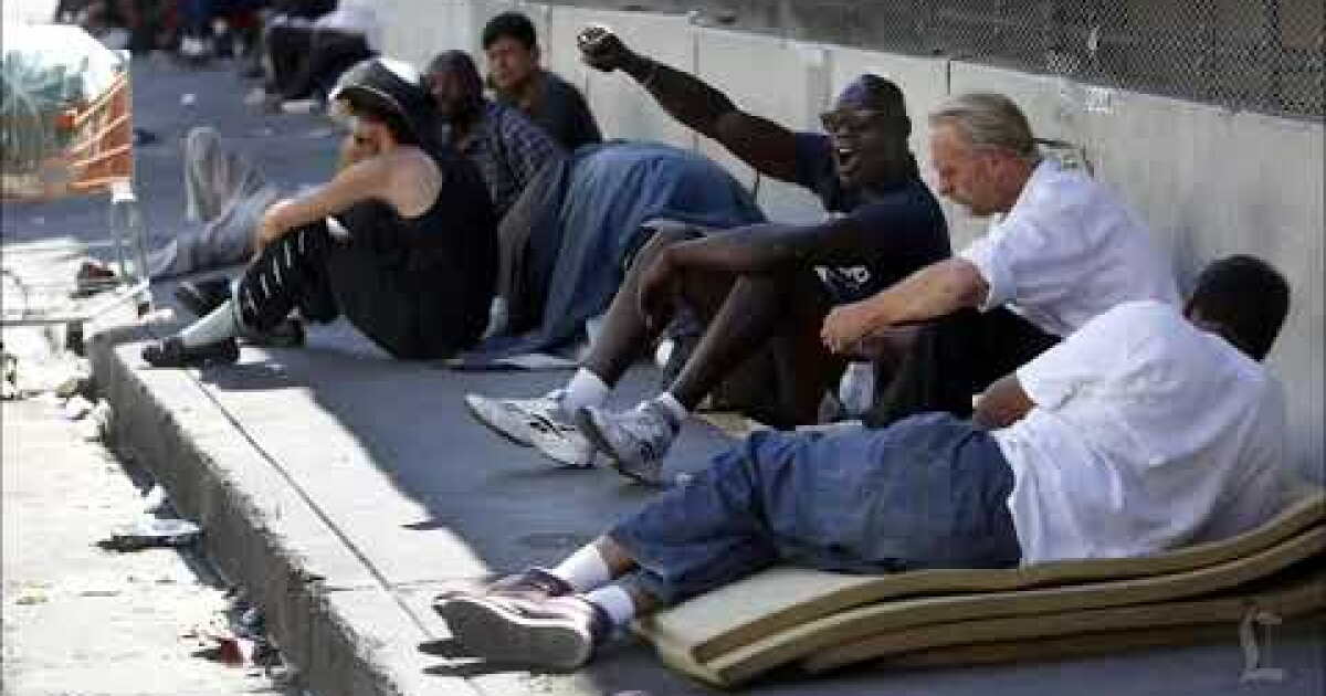 Real Homeless Homeless people migrating from downtown to County-USC, study finds ...