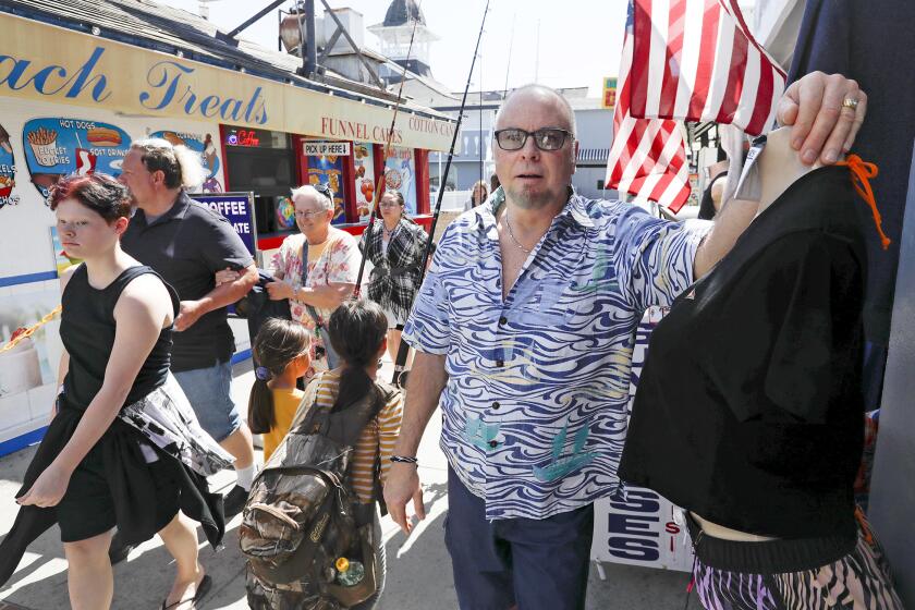 Tony George, owner of the Surfside Pick Your Print store was given little notice of a 3-day closure of the bay front at the Newport Beach Fun Zone to accommodate the filming of a movie which would impact his revenue on one of the busiest weekends of the year for him and other merchants in the area.
