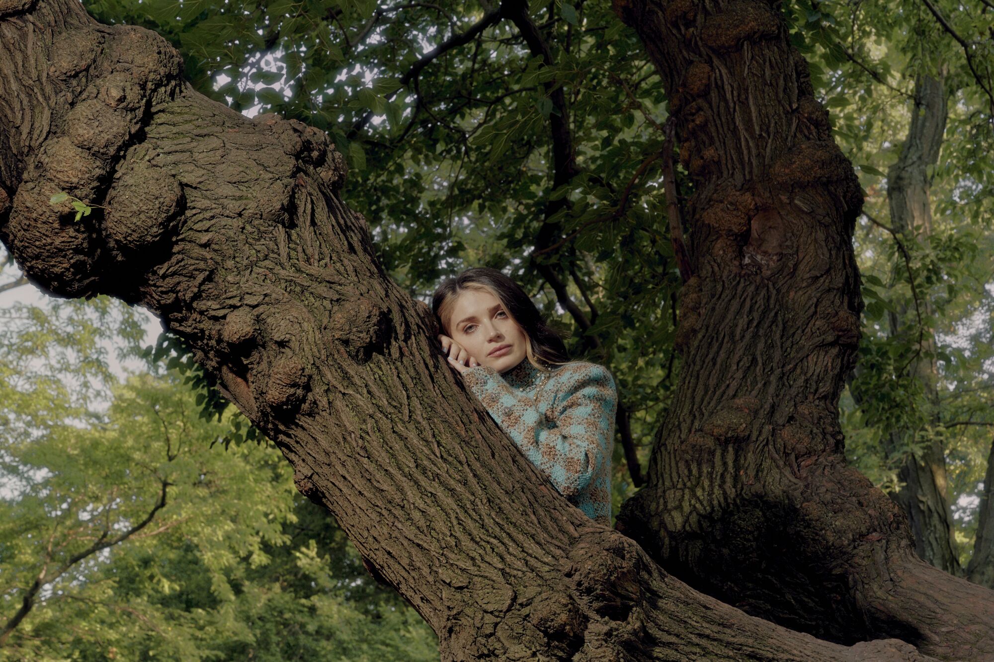 NEW YORK, NY - SEPTEMBER 16, 2022: Eve Hewson poses for a portrait in Central Park.