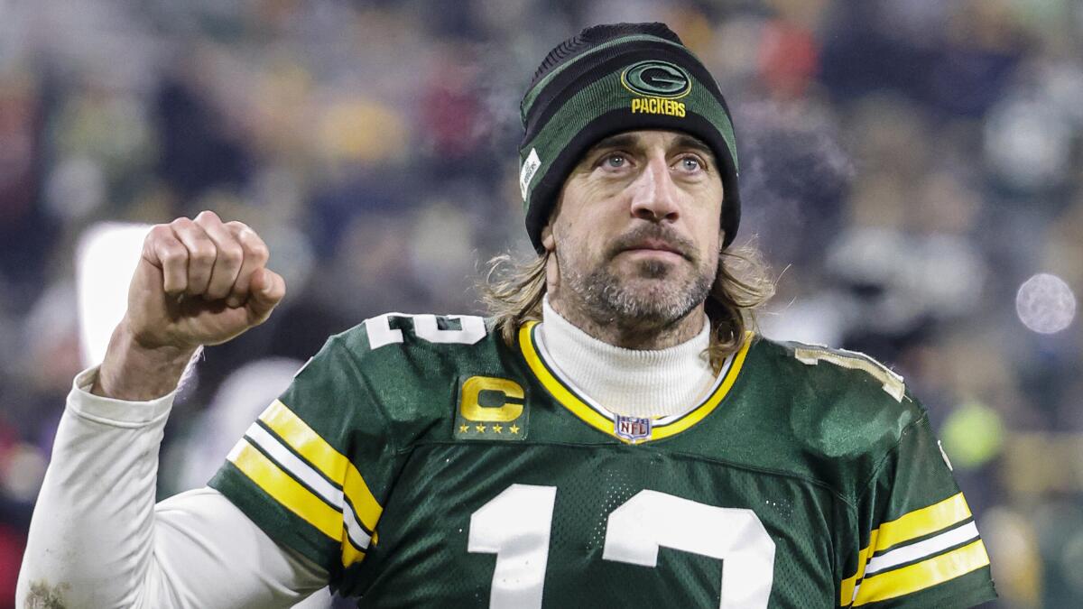 Packers' Aaron Rodgers says he wants to play for Jets in 2023 - Los Angeles  Times