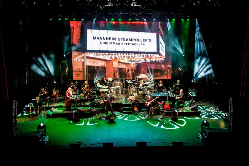 The Mannheim Steamroller Christmas show returns to San Diego Civic Theatre on Dec. 30.