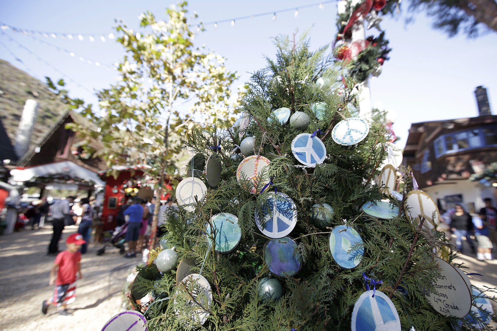It's a winter wonderland at the Sawdust Festival grounds in Laguna