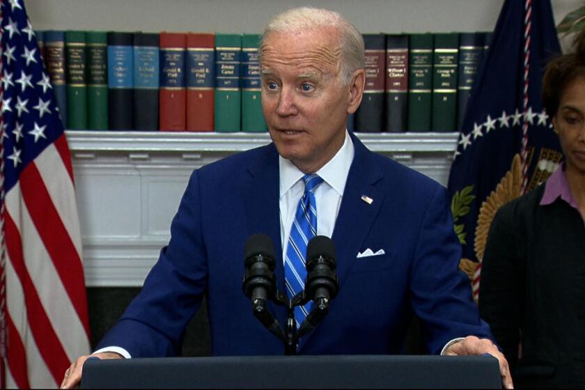 WASHINGTON, DC - President Biden warns that if the Supreme Court strikes down Roe vs. Wade, affecting women's right to abortion nationwide, it would likely only be the beginning of the stripping away of constitutional rights and protections that Americans currently enjoy.
