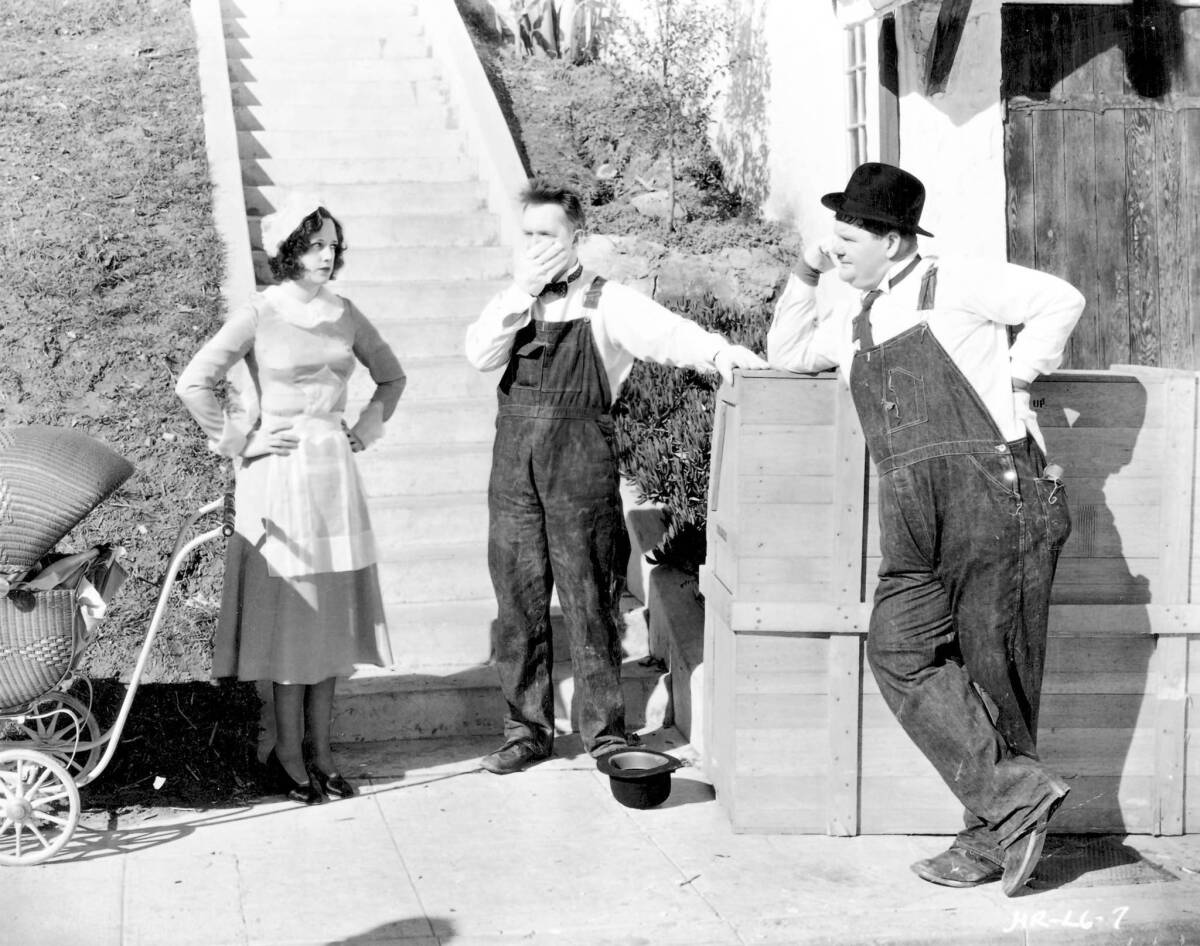 Lilyan Irene, Stan Laurel, Oliver Hardy, 'The Music Box'