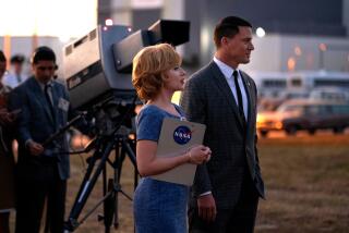 Scarlett Johansson and Channing Tatum in "Fly Me to the Moon," in theaters July 12, 2024.
