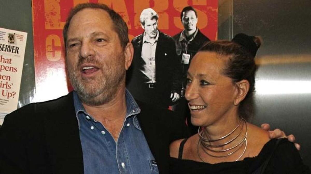 Harvey Weinstein and Donna Karan in 2007