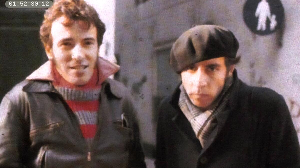 Bruce Springsteen, left, and Stevie Van Zandt in the Max documentary "Stevie Van Zandt: Disciple."