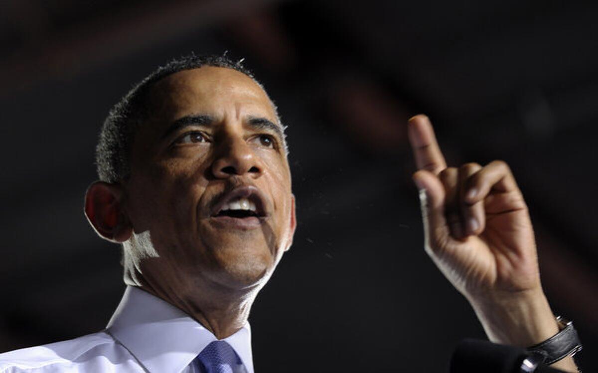 President Obama speaks in Jacksonville, Fla., last week.
