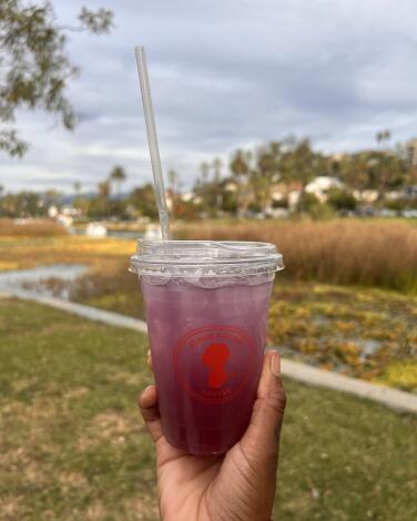 The Honey Lavender Lemonade by Blume and Plume in Echo Park.