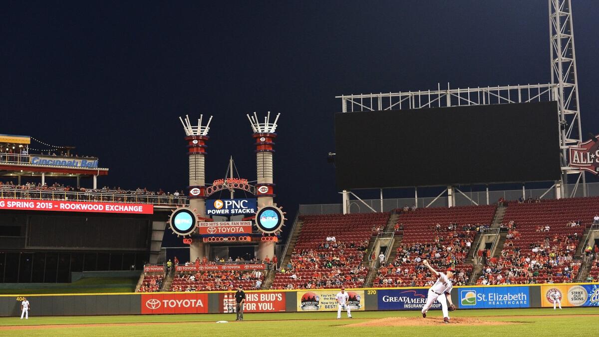 The Cincinnati Reds' Great American Ball Park will host the home run derby this year, but rain is in the forecast.