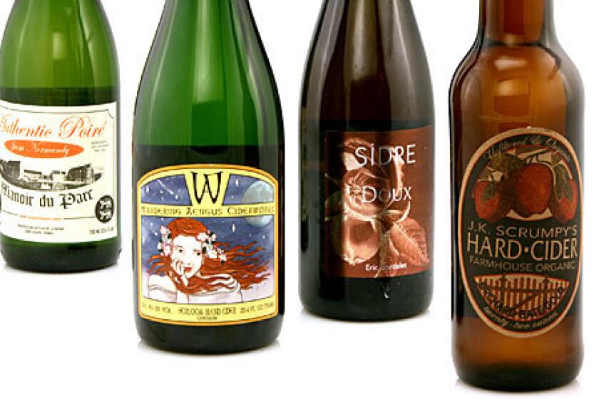 TRIP TO BOUNTIFUL: A selection of the artisanal ciders available at Southern California wine shops.