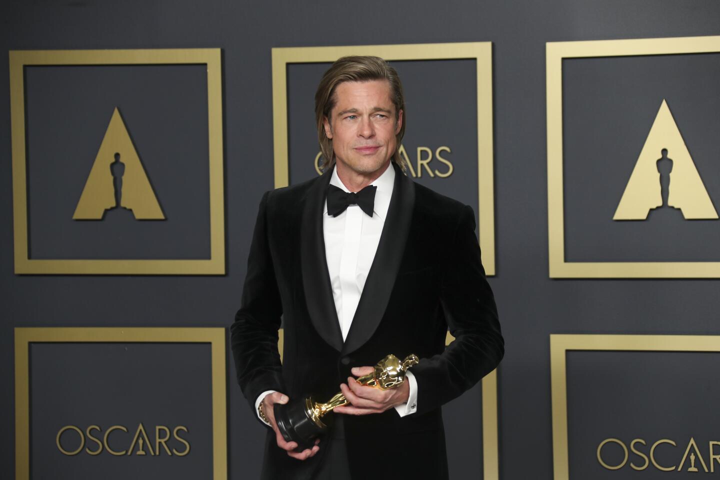 Brad Pitt, winner of the supporting actor Oscar