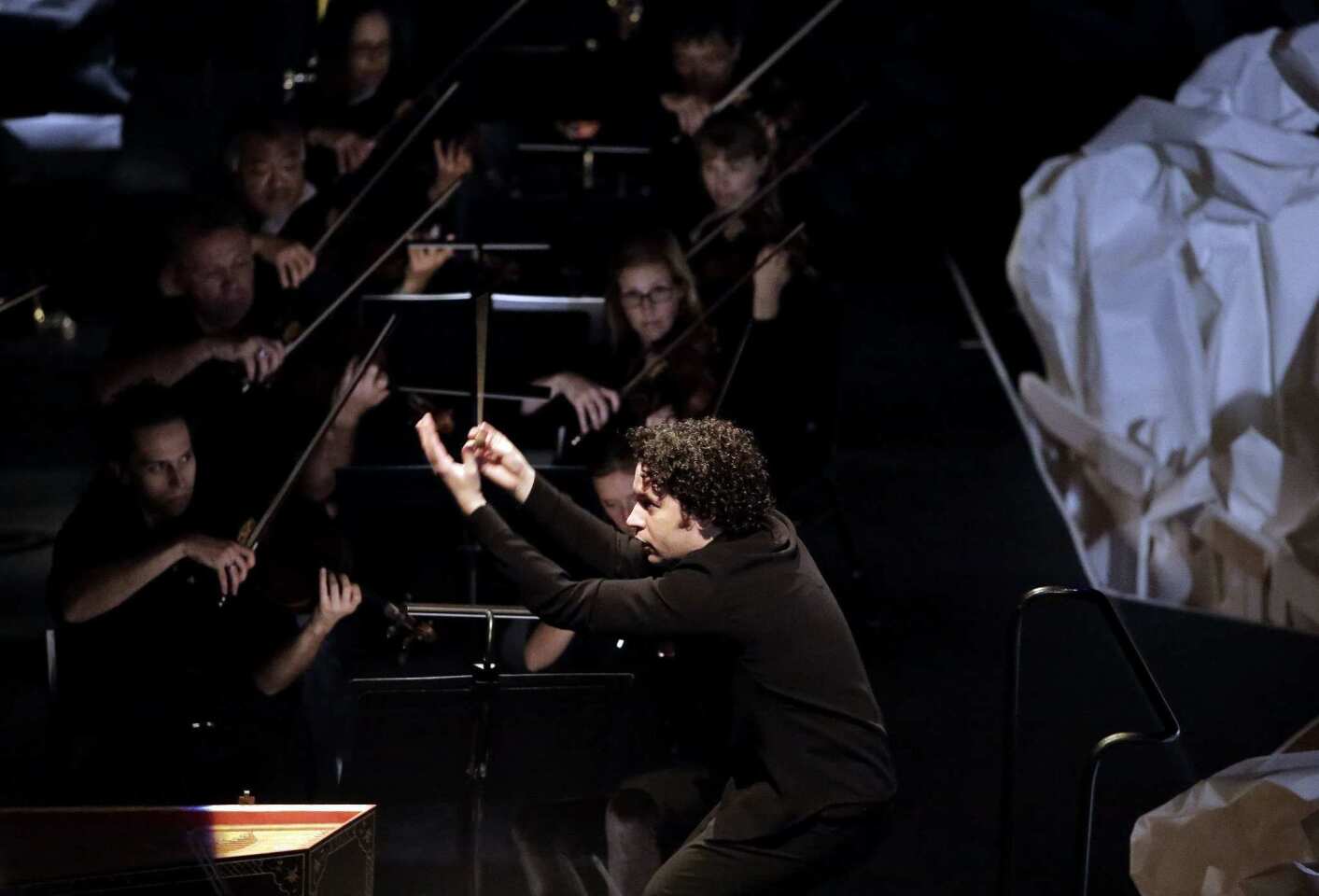 Gustavo Dudamel conducts the Los Angeles Philharmonic's staged production of Mozart opera "Don Giovanni."