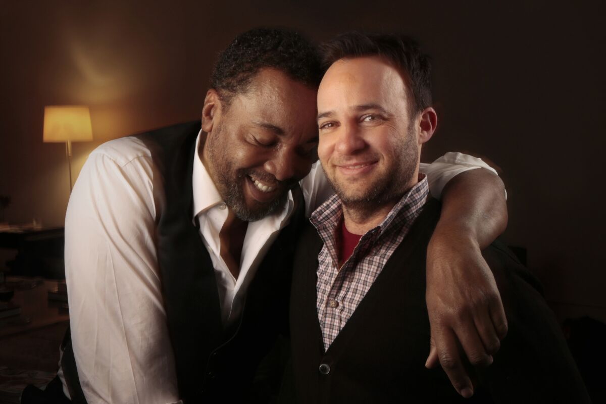 Lee Daniels, left, and Danny Strong, creators of "Empire," in New York.