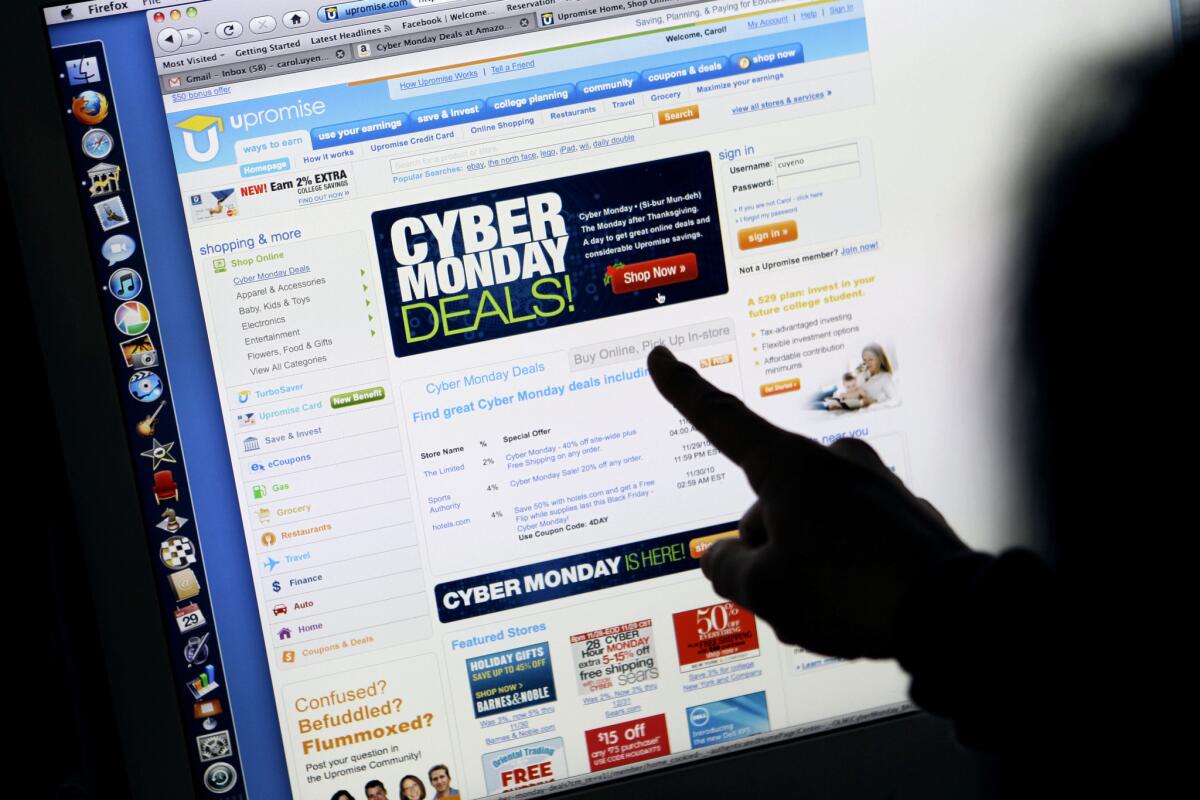 Retailers are rolling out online deals on Cyber Monday.