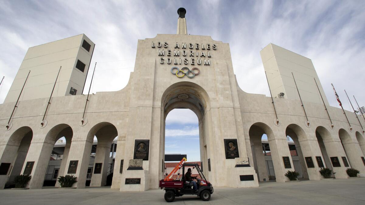 The Coliseum in Los Angeles is USC's famed sports stadium, which is undergoing a multimillion-dollar renovation.
