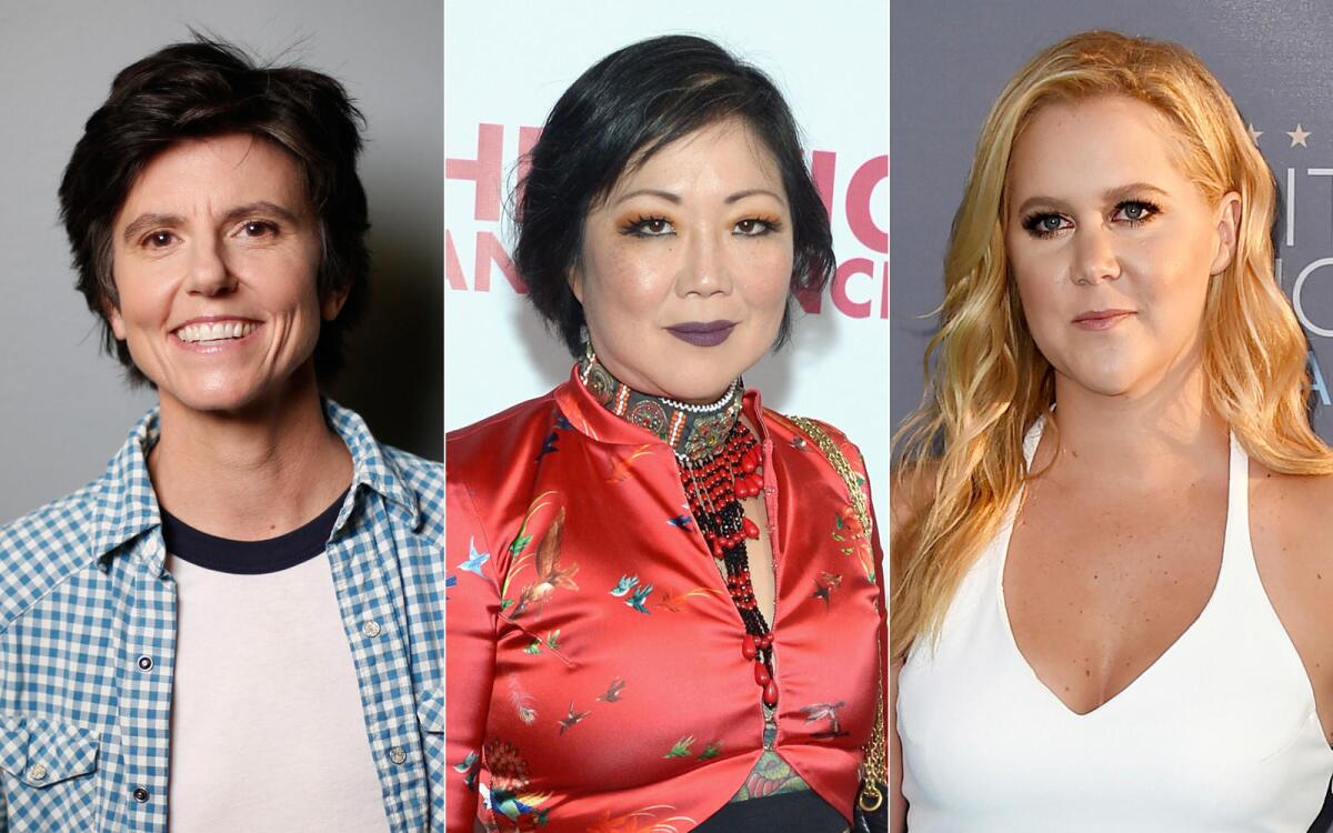 Tig Notaro, left, Margaret Cho and Amy Schumer.