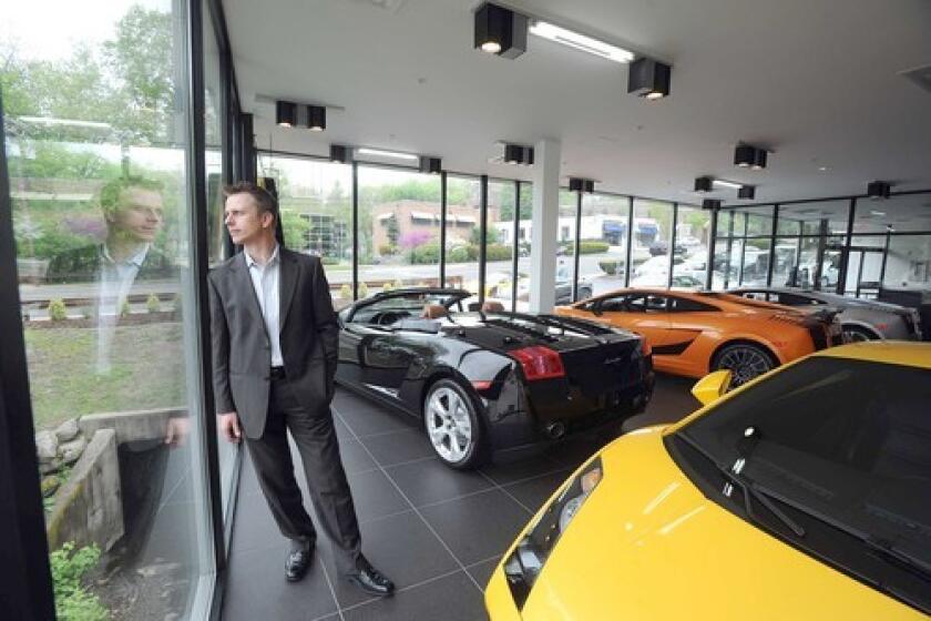 Sylwester Lemanski, manager of a Lamborghini dealership in ritzy Greenwich, Conn., says a customer backed out of a $400,000 sale because of teetering financial markets. Read the story