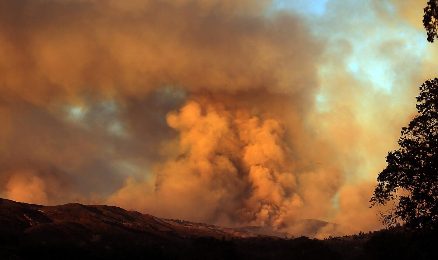 Rocky fire in Northern California