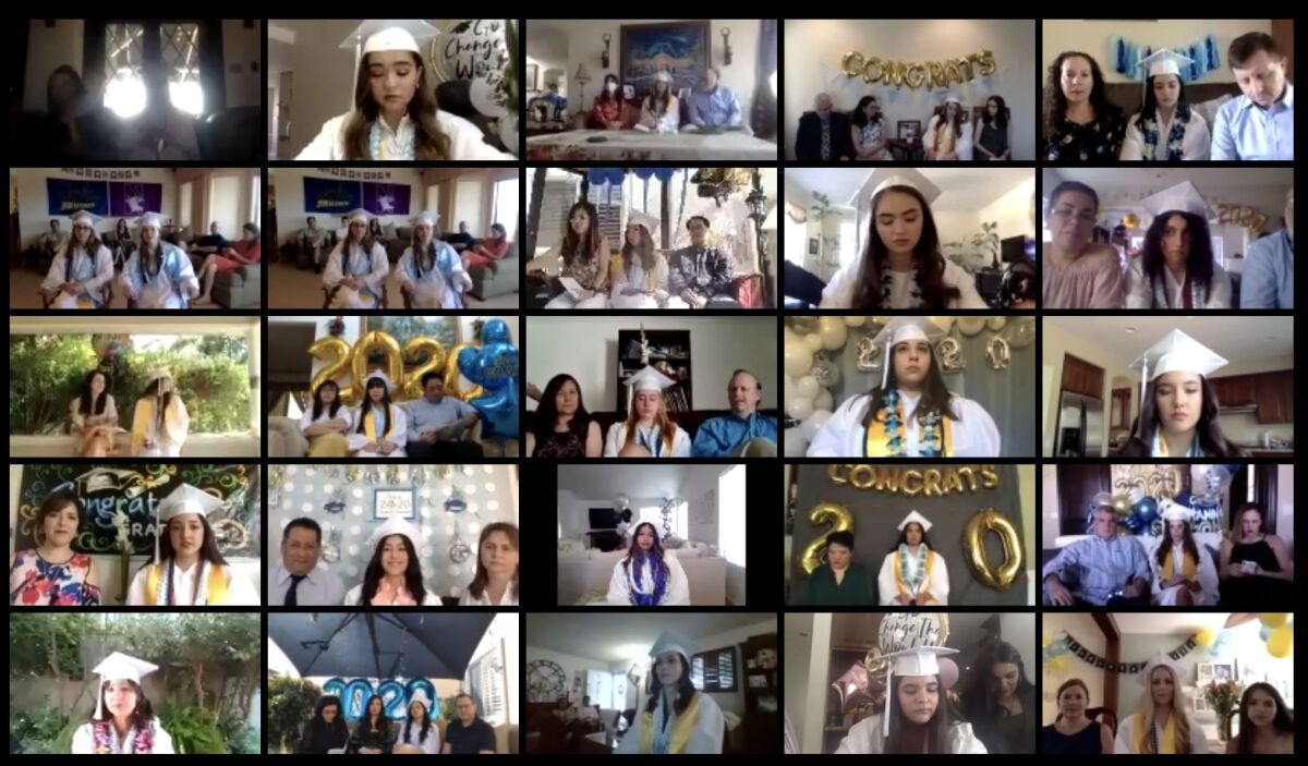 Our Lady of Peace held a virtual graduation ceremony.