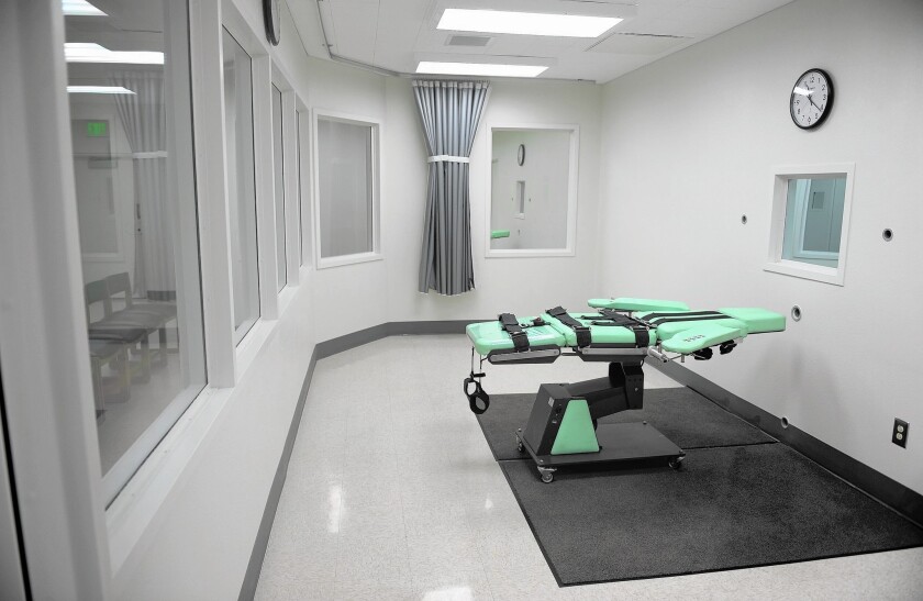 The newly built lethal injection chamber at San Quentin State Prison in 2010.