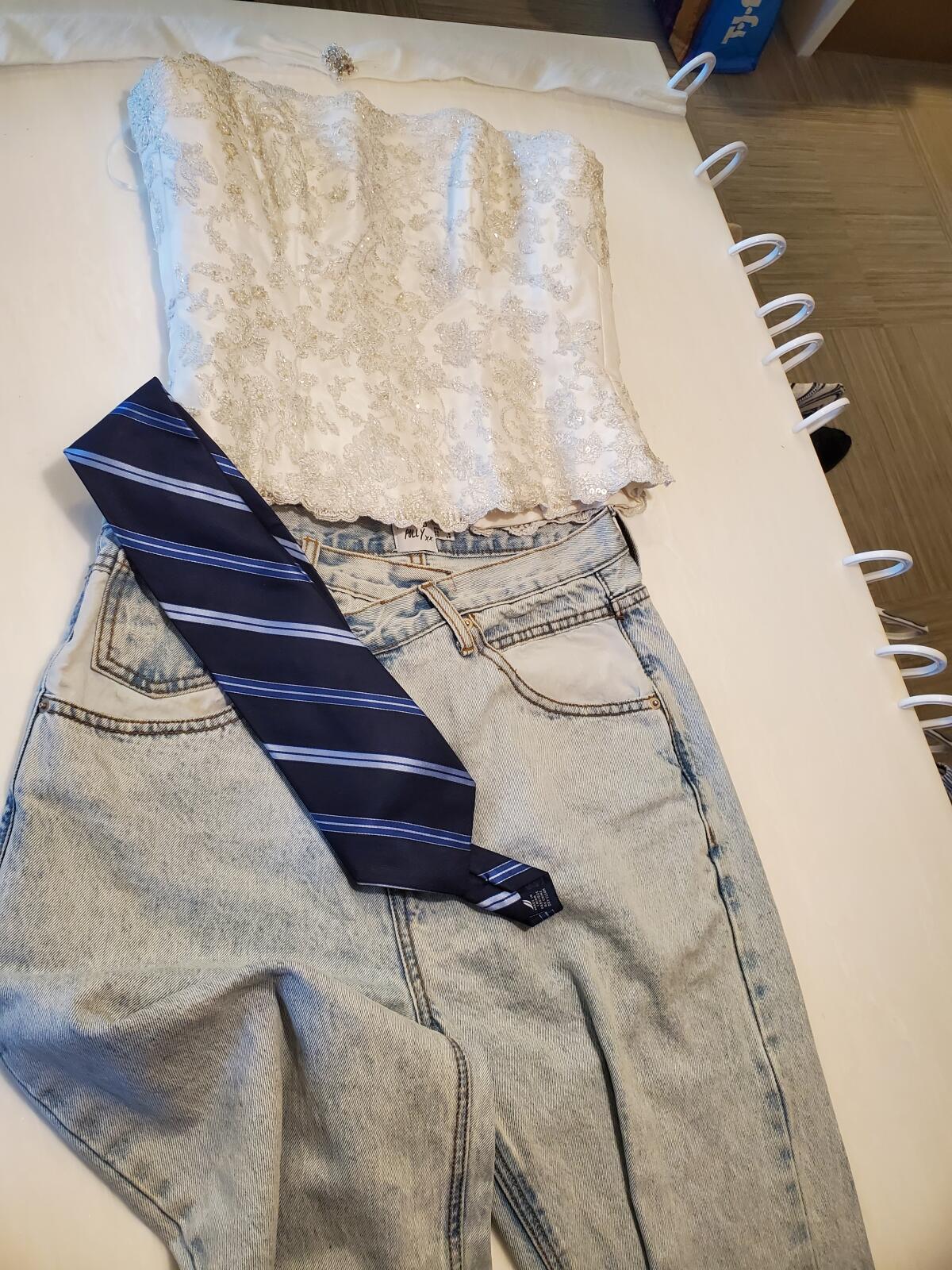 Donated clothing items have been repurposed and tailored to make new outfits for the Belmont Village La Jolla fashion line.