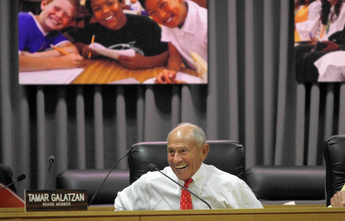 Many observers think action by the L.A. schools board on a replacement for Supt. Ramon C. Cortines, above, could come as soon as the board’s meeting Monday.