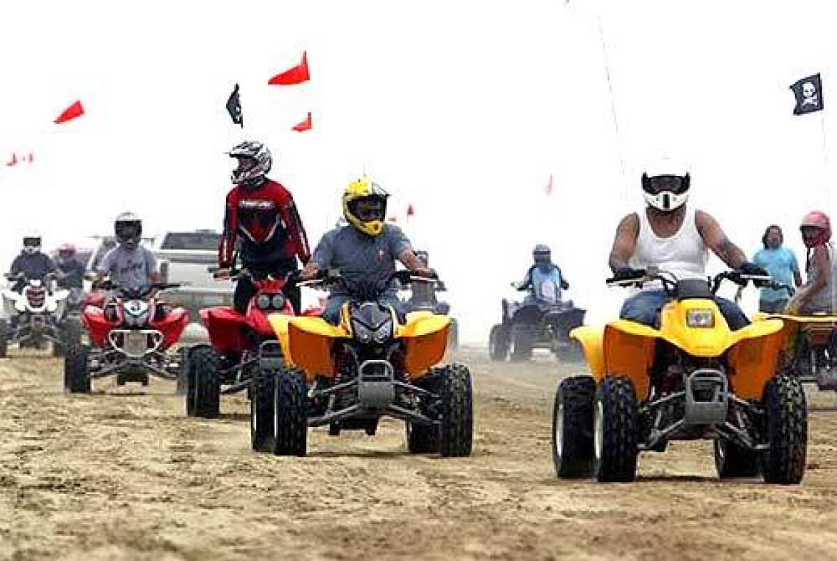 Oceano Dunes near Pismo Beach attracts ATV enthusiasts. Park rangers say they enforce the rules regarding kids.