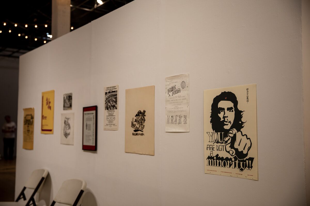 Artwork is seen at Centro Cultural de La Raza in Balboa Park on Saturday.