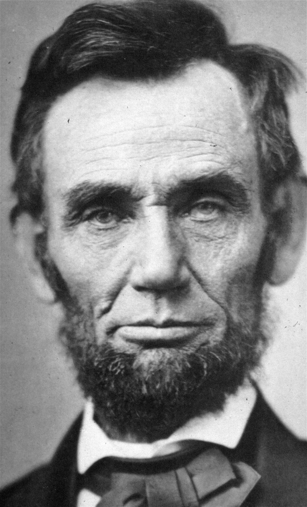 President Lincoln in a Nov. 8, 1863, photo.