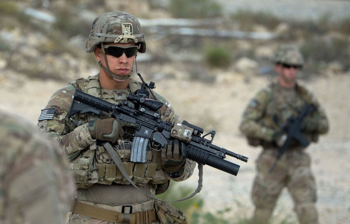 U.S. soldiers in Afghanistan in 2015. 