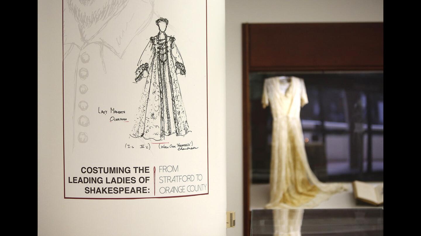 'Costuming the Leading Ladies of Shakespeare' at UCI