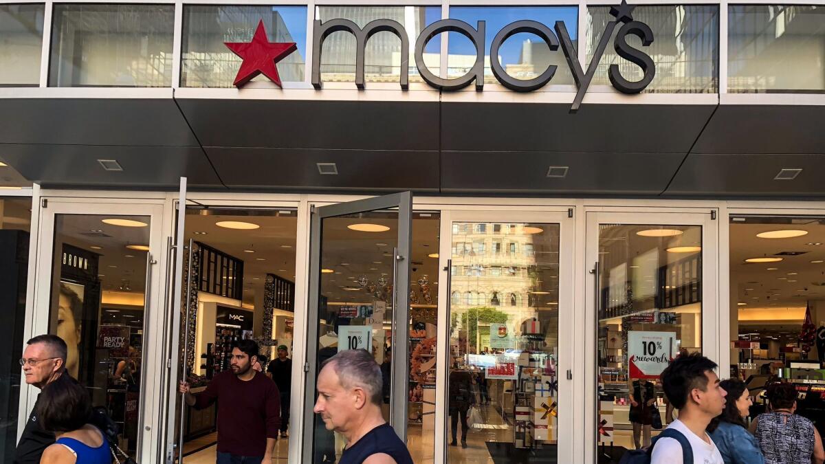 Black Friday shoppers at Macy's at 7th and Flower streets in downtown Los Angeles.
