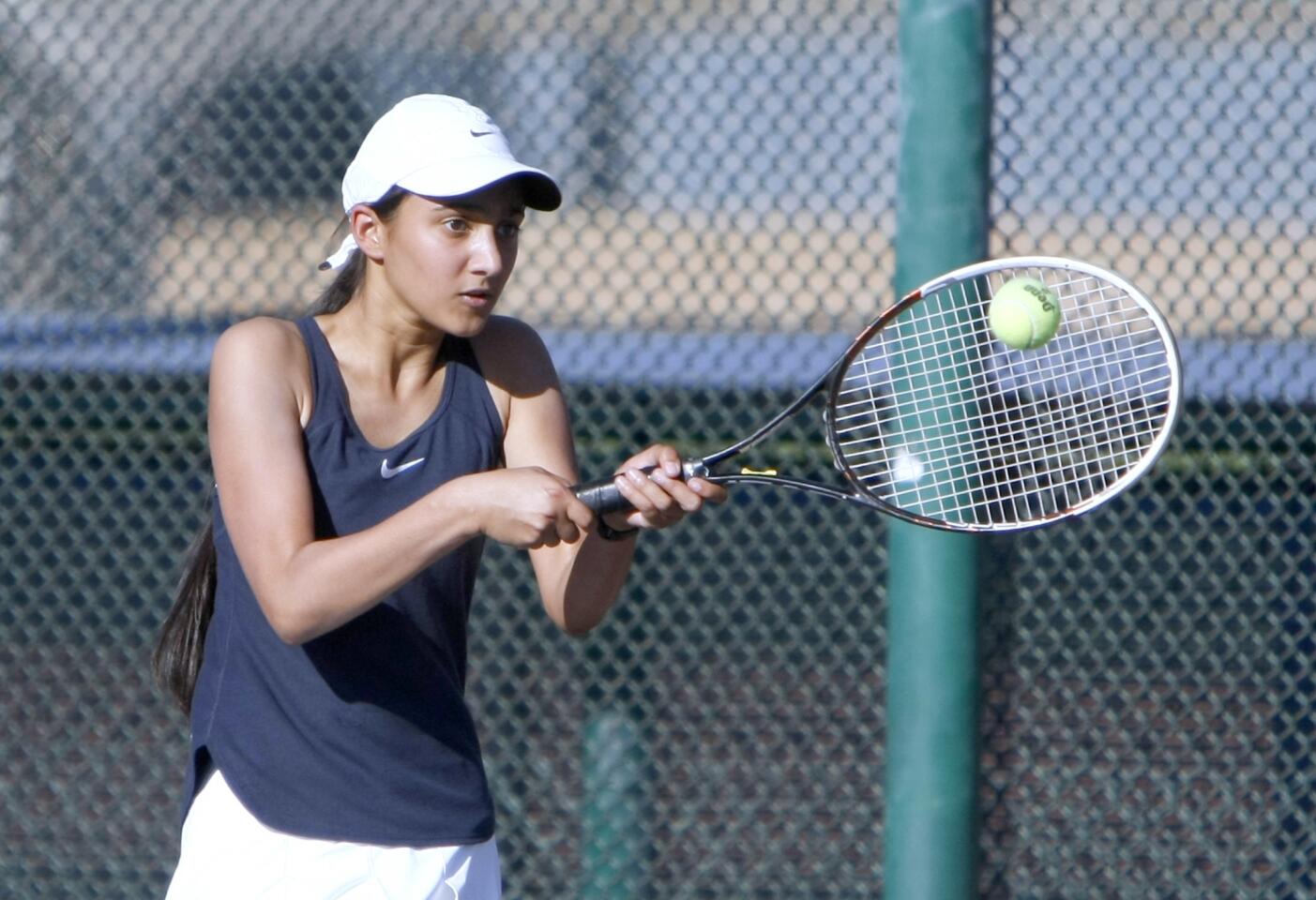 Photo Gallery: Crescenta Valley High School girls tennis vs. Burbank High School