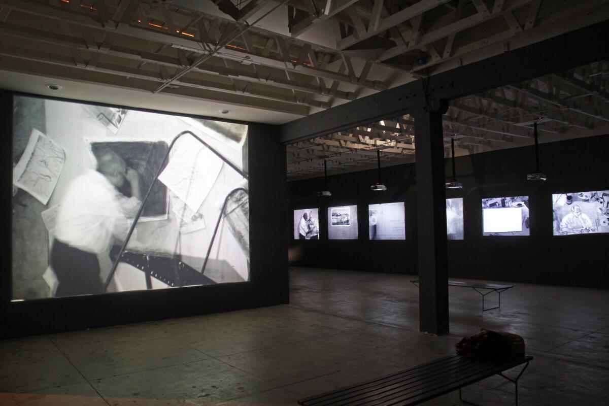 Over the next three years, the Underground Museum, an alternative art space in L.A., will showcase works from MOCA's collection chosen by painter Noah Davis. The first exhibition is an installation of video by South African artist William Kentridge.