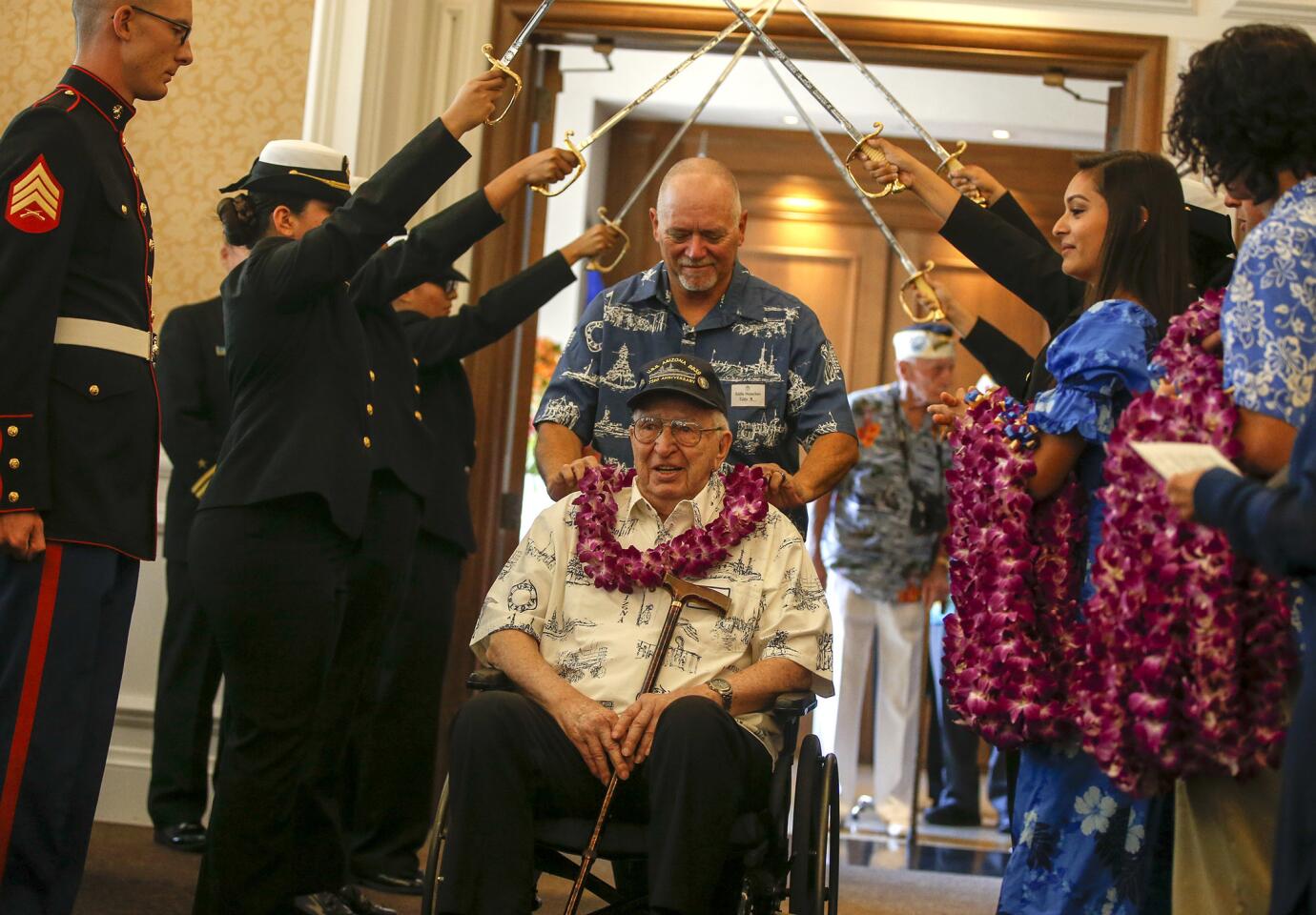 Lauren Bruner, survivor of attack on the Arizona at Pearl Harbor