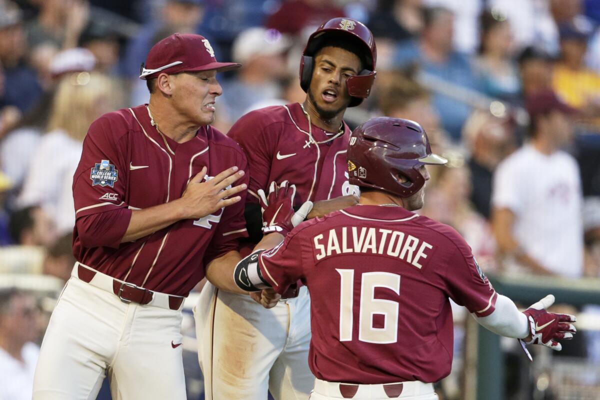 Florida State kicks off College World Series with 1-0 win over Arkansas