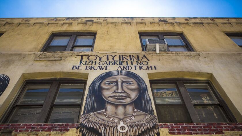 Known to some as "Indian Alley," the former site of a Native American rehab center is now covered with murals commemorating part of Los Angeles' forgotten history.