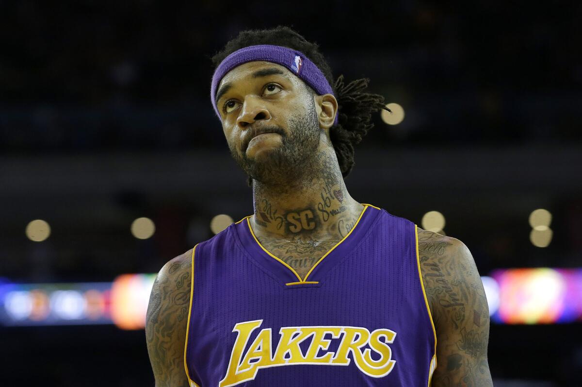 Lakers center Jordan Hill is averaging career-highs in points (12.4) and rebounds (8) this season.