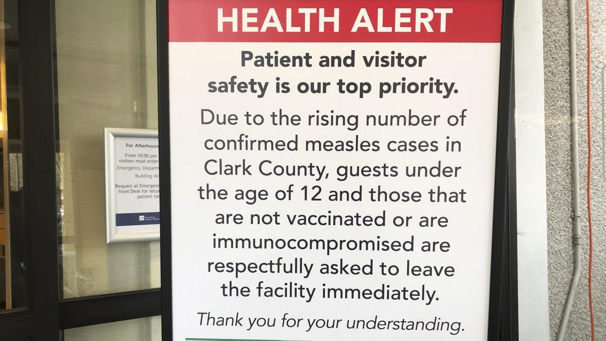 Children under 12 and unvaccinated adults were prohibited from entering PeaceHealth Southwest Medical Center in Vancouver, Wash., on Friday.