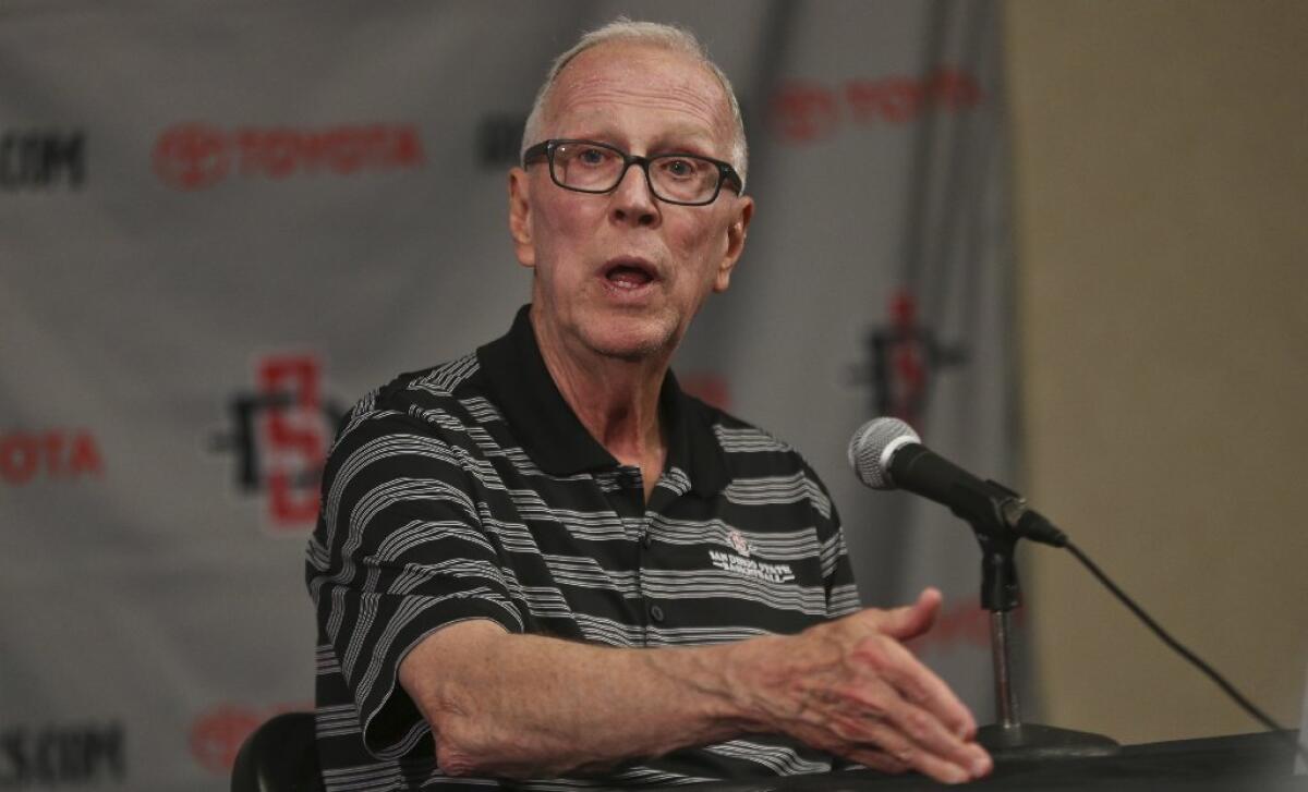 Steve Fisher was not a happy man after San Diego State's victory on Thursday.