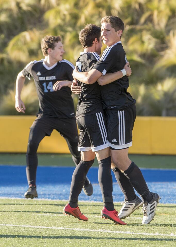 Corona del Mar vs. Santa Ana in a first round CIF Southern Section Division 1 playoff game